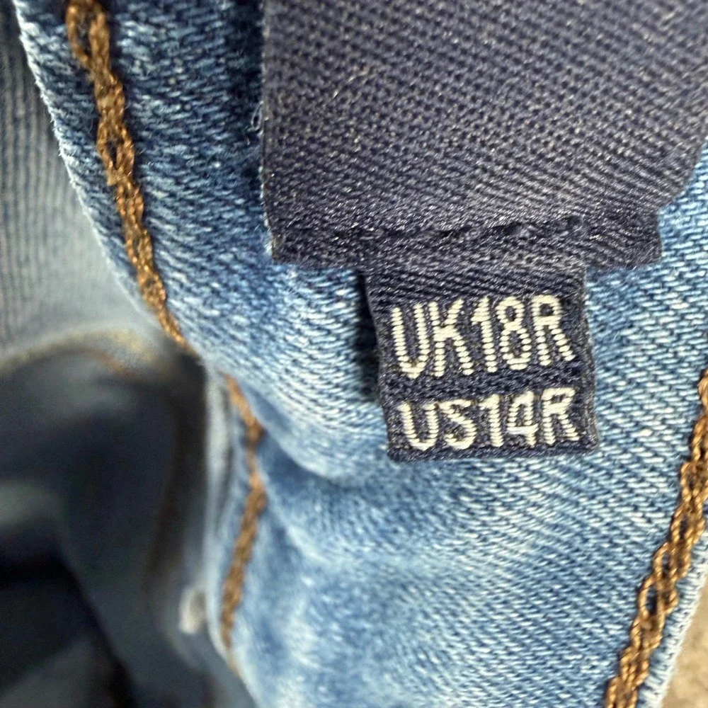 Boden Jeans‎ Trafalgar Womens 14R Blue Straight Leg Denim Pants Medium Wash